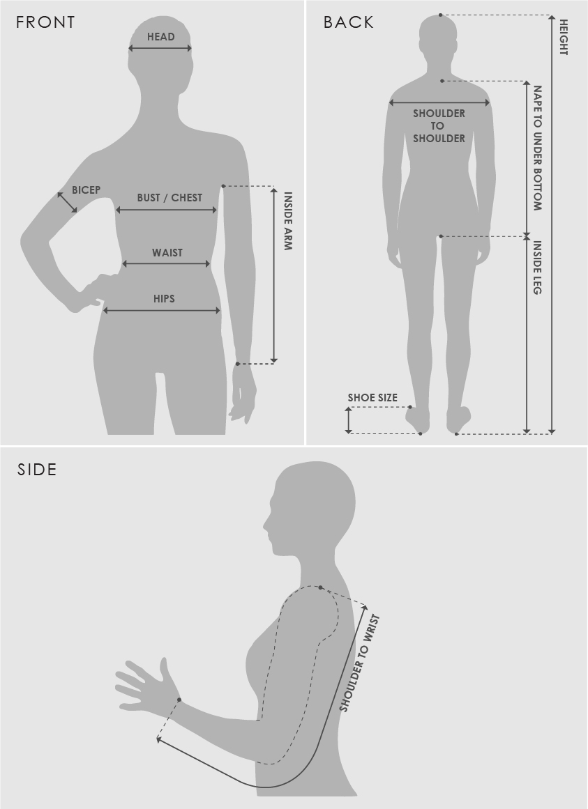 MEASURING GUIDE - Uniforms NZ: Uniform Group Provides Uniform Solutions ...